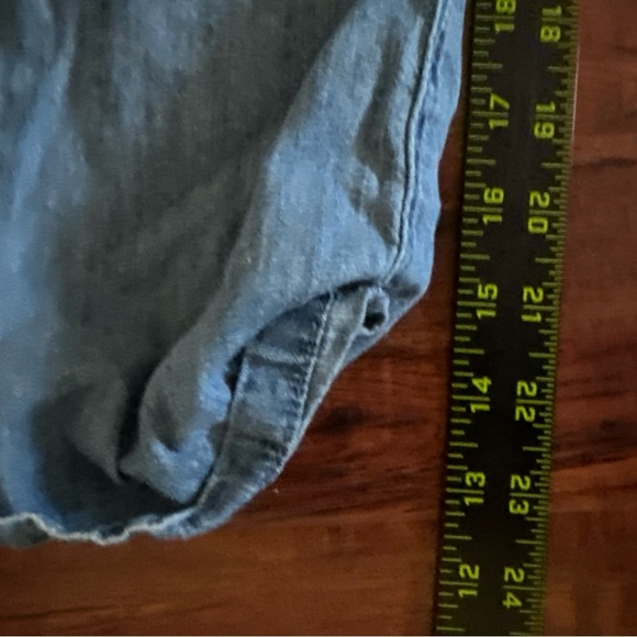 Gap Denim Girls Jumpsuit Size XL Regular Blue Pockets Cuffs Drawstring - Picture 10 of 10